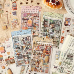 Travel Journal PVC Waterproof Sticker Set 4 Sheets