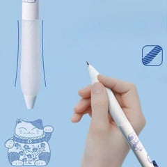 DOMI × Lucky Cat Erasable Gel Pen 0.5mm Blue Ink Assorted