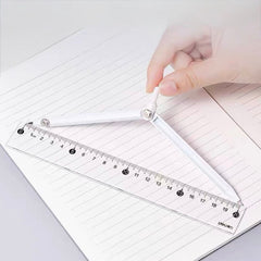 Deli Precision Compass with Radius Scale Set – Black