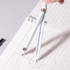 Deli Precision Compass with Radius Scale Set – White