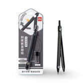Deli Precision Compass with Radius Scale Set – Black