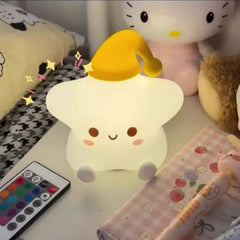 Little Star Squishy Silicone Rechargeable Night Light
