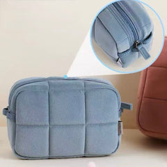 KOKUYO NEMU NEMU Soft Cloud Puffer Pencil Case – Blue Grey