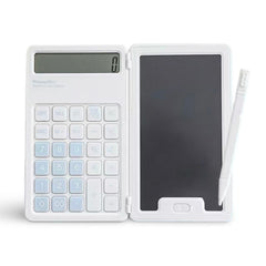 Planwith 2-in-1 Electronic Calculator & Writing Tablet – White