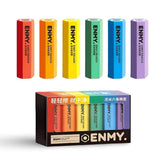ENMY Hexagonal Rainbow Erasers 6pcs Set