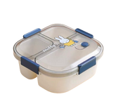 Lunch Boxes & Bags - Miffy Square Bento Lunchbox – 1100ml Blue - Goodie Goodie