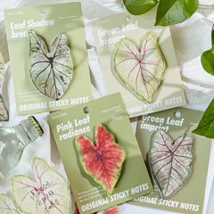 Stationery - Leaf Sticky Notes-30 Pieces - Goodie Goodie