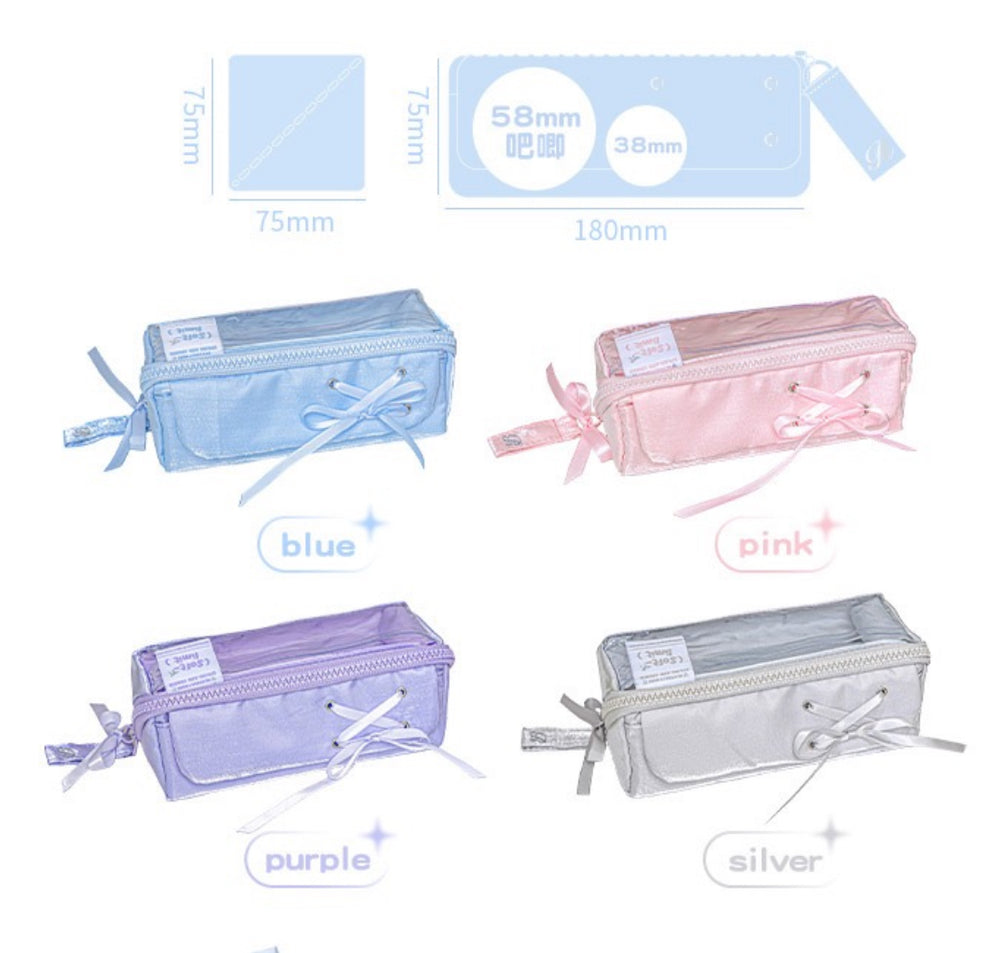 Stationery - Rosyposy Super Soft Exclusive Prism Pencil Case-Purple - Goodie Goodie