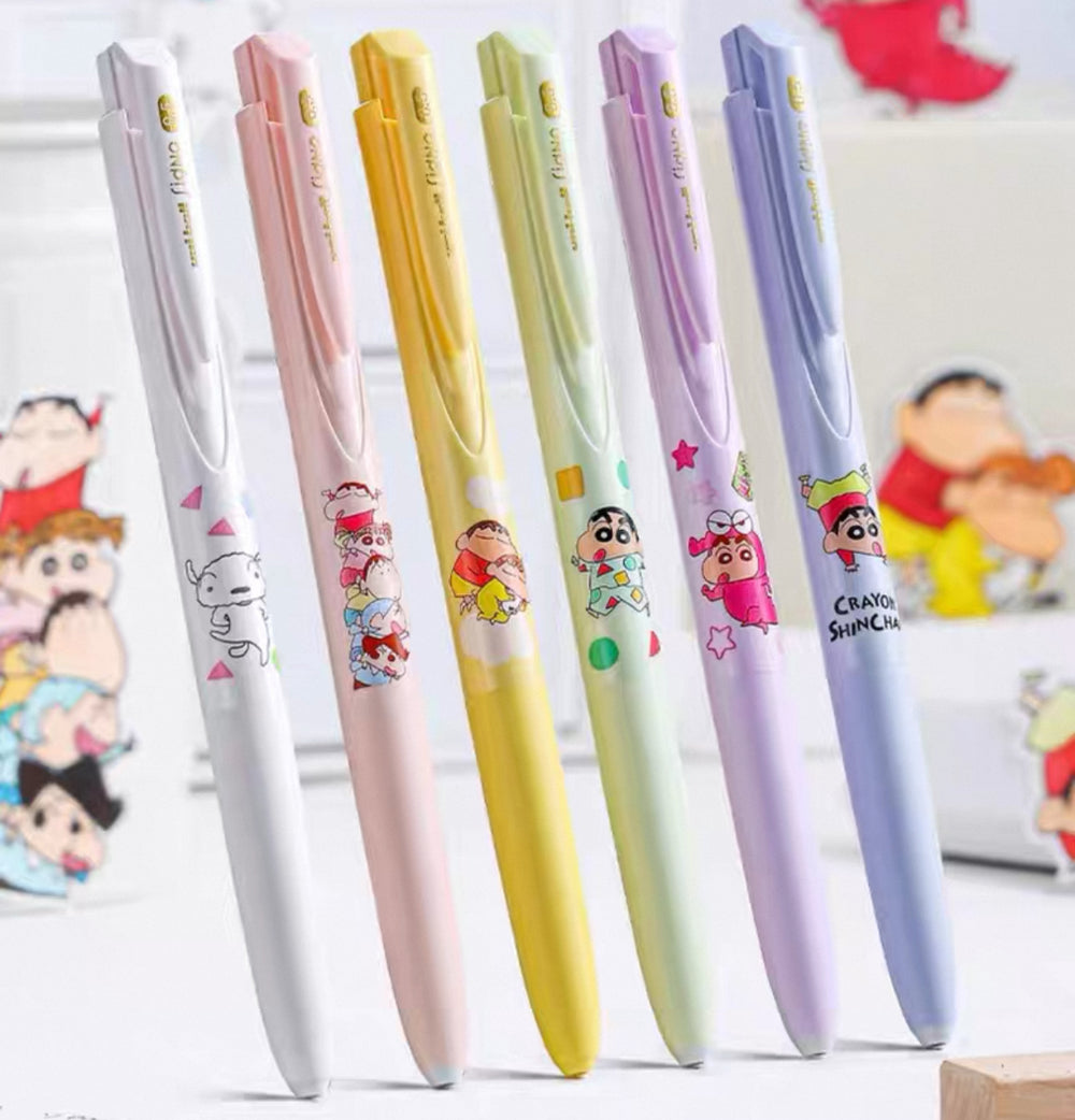 Stationery - Uni × Crayon Shin-chan Collaboration Gel Pen – 0.5mm Black Ink - Goodie Goodie