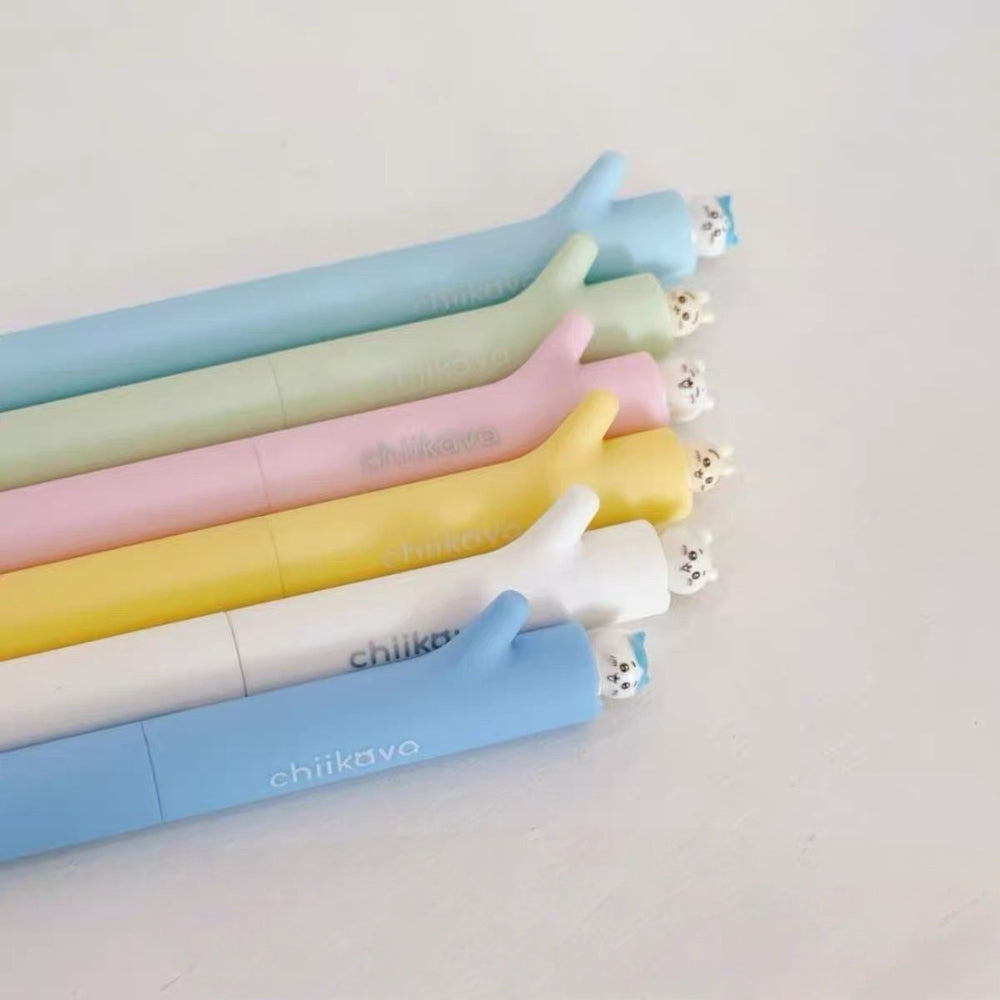 Stationery - Chiikawa Twist Gel Pen 0.5mm Black Ink Assorted - Goodie Goodie