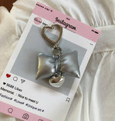 Accessories - Bow Keyring-Silver - Goodie Goodie