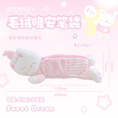 Stationery - Rosyposy Plush Goodnight Pencil Case-Cat - Goodie Goodie