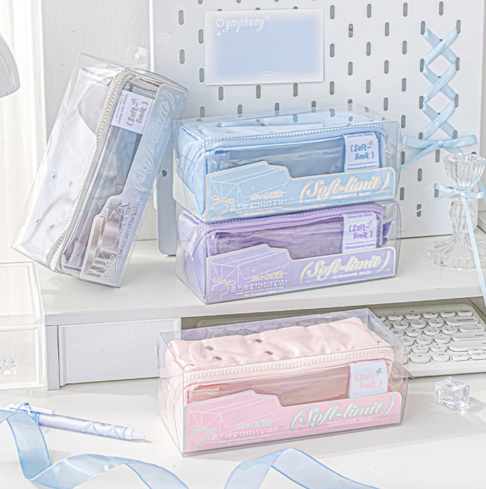 Stationery - Rosyposy Super Soft Exclusive Prism Pencil Case-Purple - Goodie Goodie