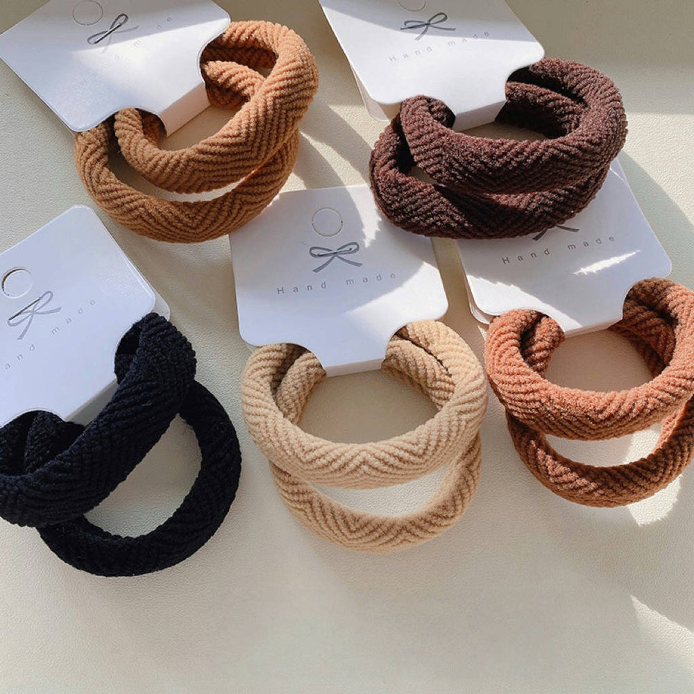 Accessories - Hair Tie Pack-Khaki - Goodie Goodie