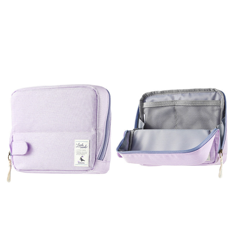 Stationery - KOKUYO Littlewoods Pencil Case 215x175x50mm - Purple - Goodie Goodie