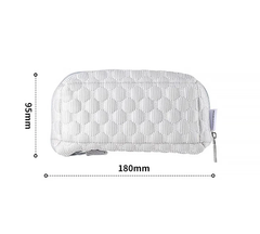 Stationery - KOKUYO Cooling Pillow Pencil Case 180x95x78mm - White - Goodie Goodie