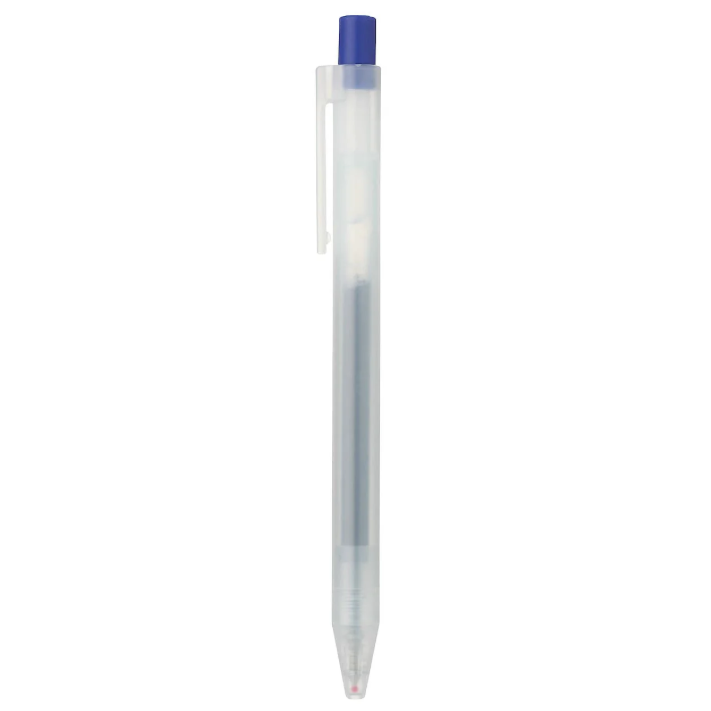 Stationery - MUJI Smooth Gel Pen 0.3mm Blue - Goodie Goodie