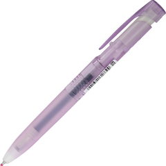 Zebra BLEN Gel Pen 0.5mm Black Ink Clear Purple
