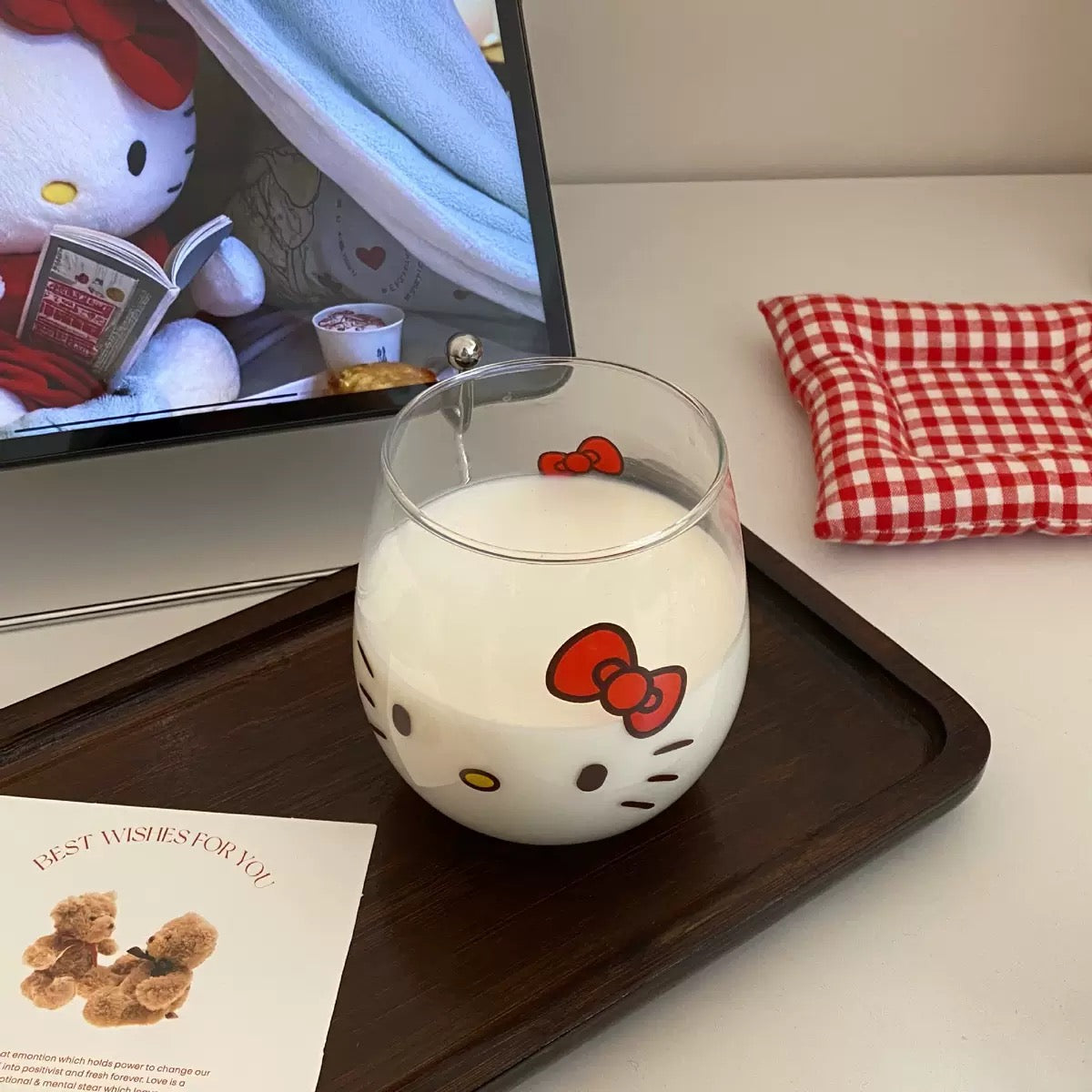 Hello Kitty Glass Cup - 350ml