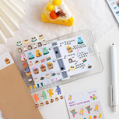 Cute Bear Guka Laser Stickers-Soft And Cute