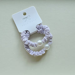 Pearl Scrunchie Pack-Purple