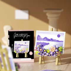Building Block Easel 357pcs-Purple