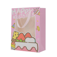 Birthday Gift Bag 19.5*9.5*24.5cm Pink