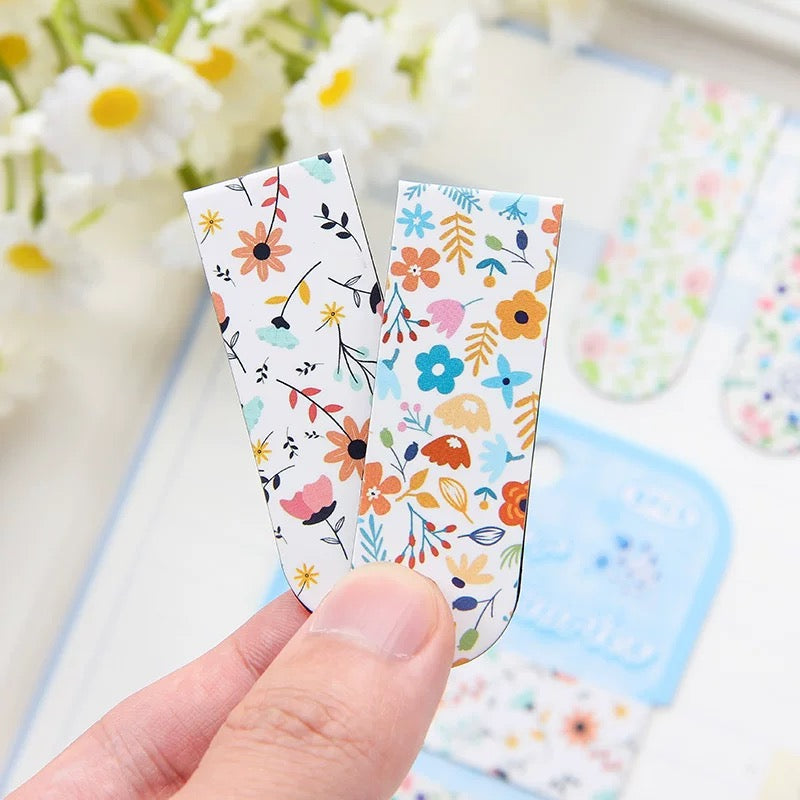 Plant and Floral Magnetic Bookmarks-5 Pieces