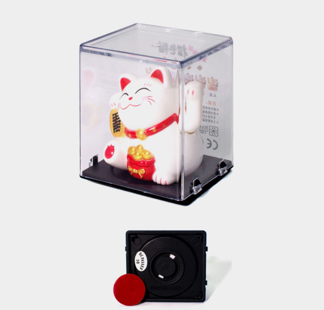 - Solar-Powered Lucky Cat-2-inch - Goodie Goodie