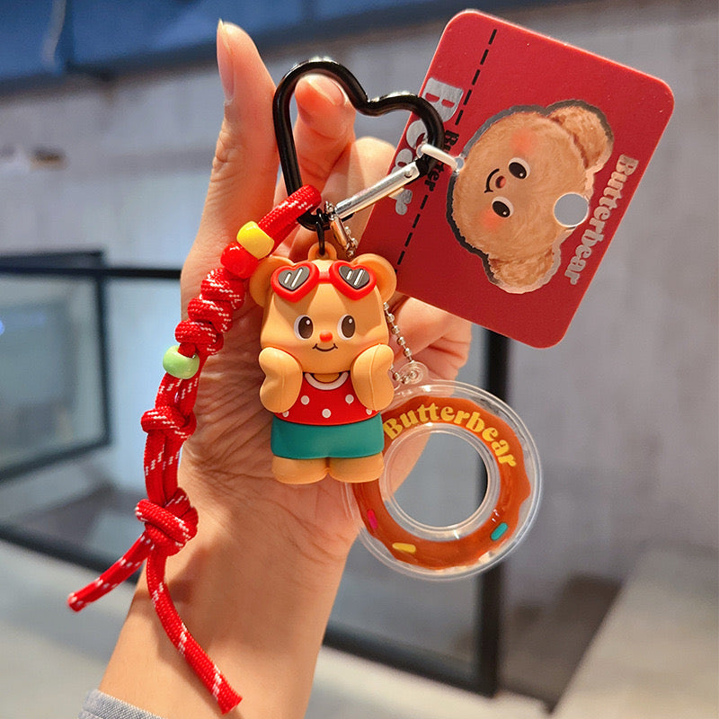 Butter Bear Keyring