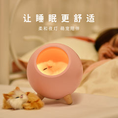 Kitten Pet House Night Light-Pink