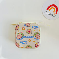 Capybara Mini Pouch – Earbud/Coin Holder 7*7*3cm