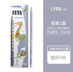 LYRA HB Silver Pole (12pcs/box) Triangle Hole Pencil