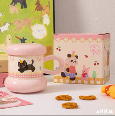 Cute Animal Mug - 370ml Pink