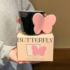 3D Butterfly Mug-250ml Black