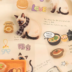 Corner Cats PET Sticker Book 20 Sheets