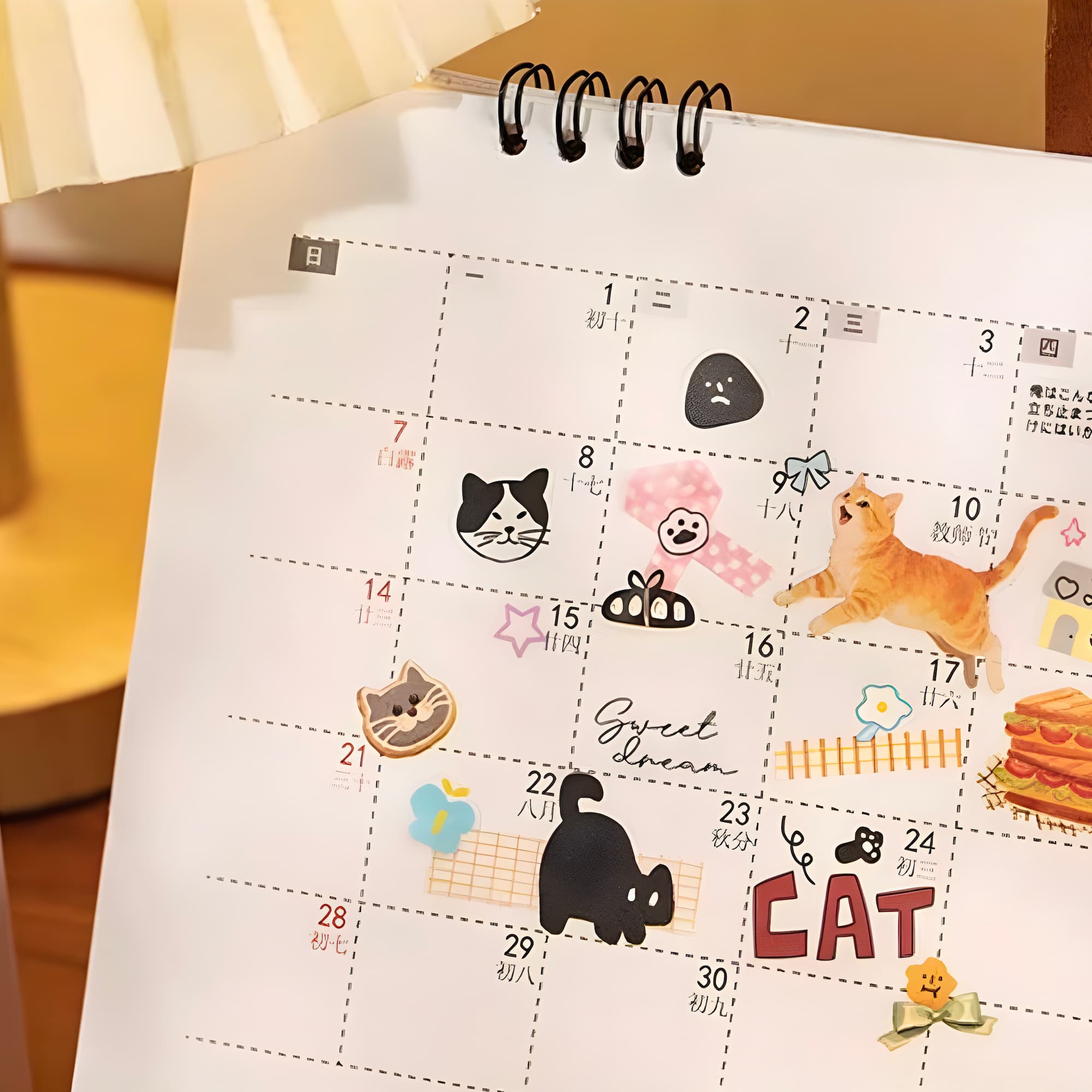 Corner Cats PET Sticker Book 20 Sheets