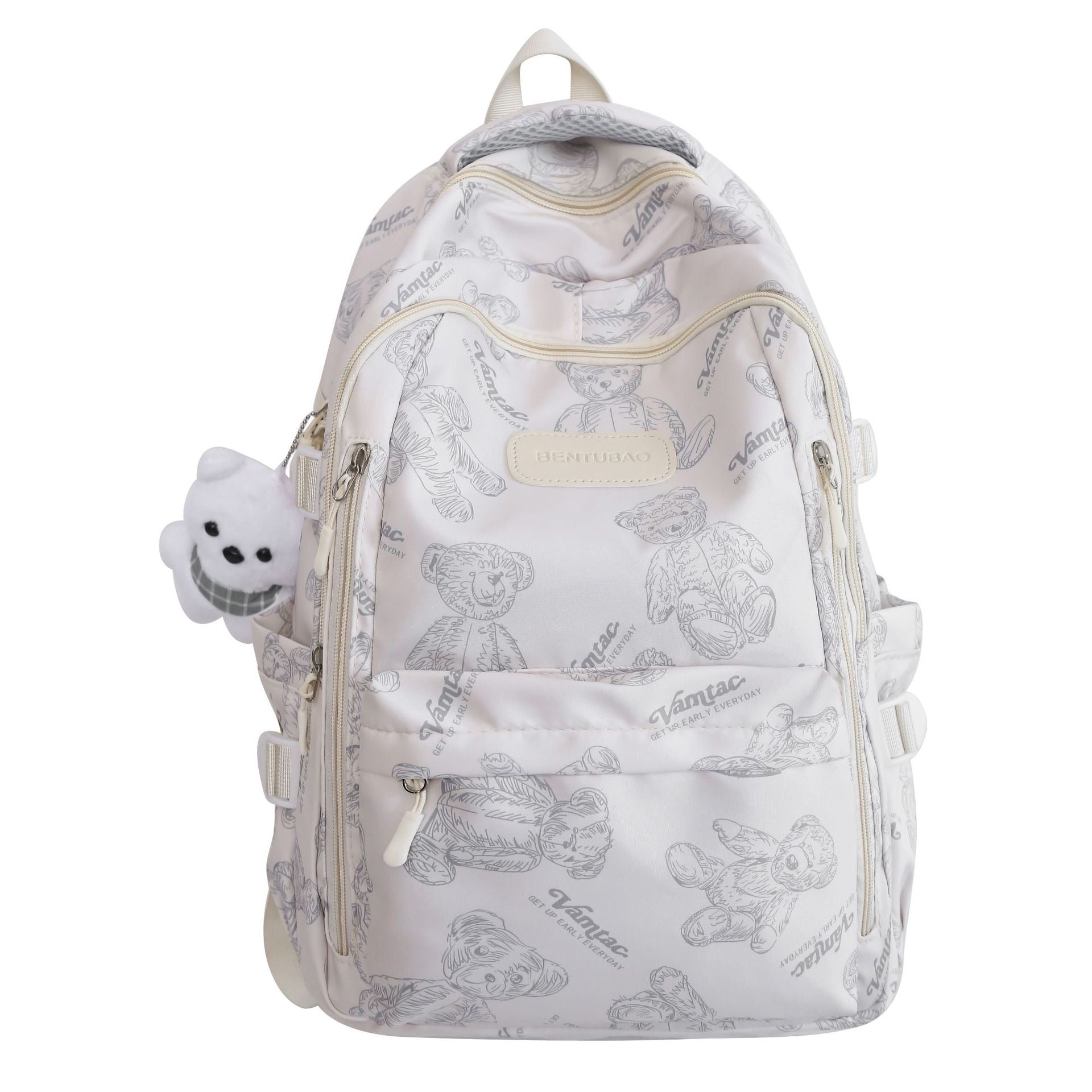 Bear Backpack-White