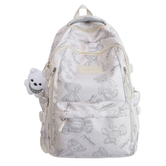 Bear Backpack-White