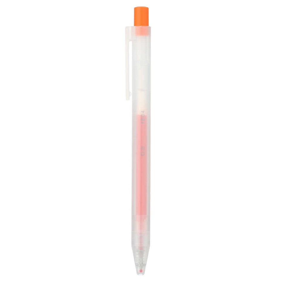 MUJI Smooth Gel Pen 0.5mm Orange