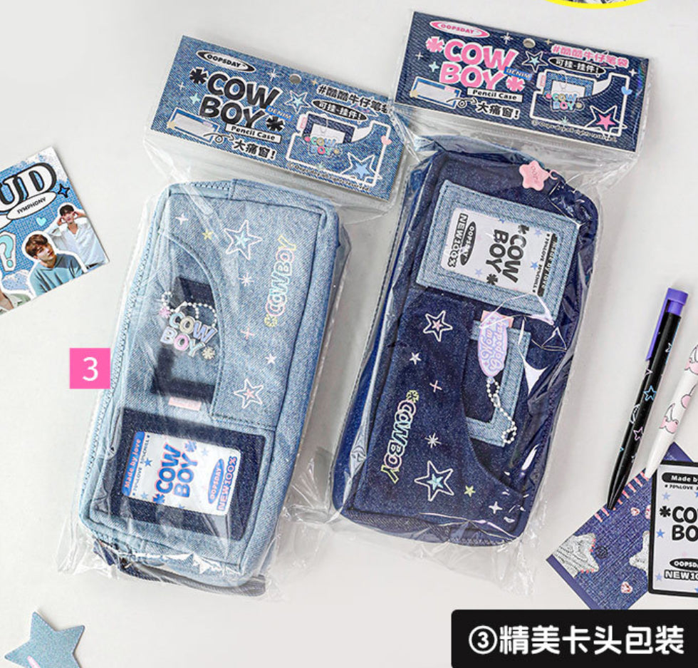 Rosyposy Denim Pencil Case