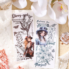 Floral Poetry Series Flower Plant Stickers