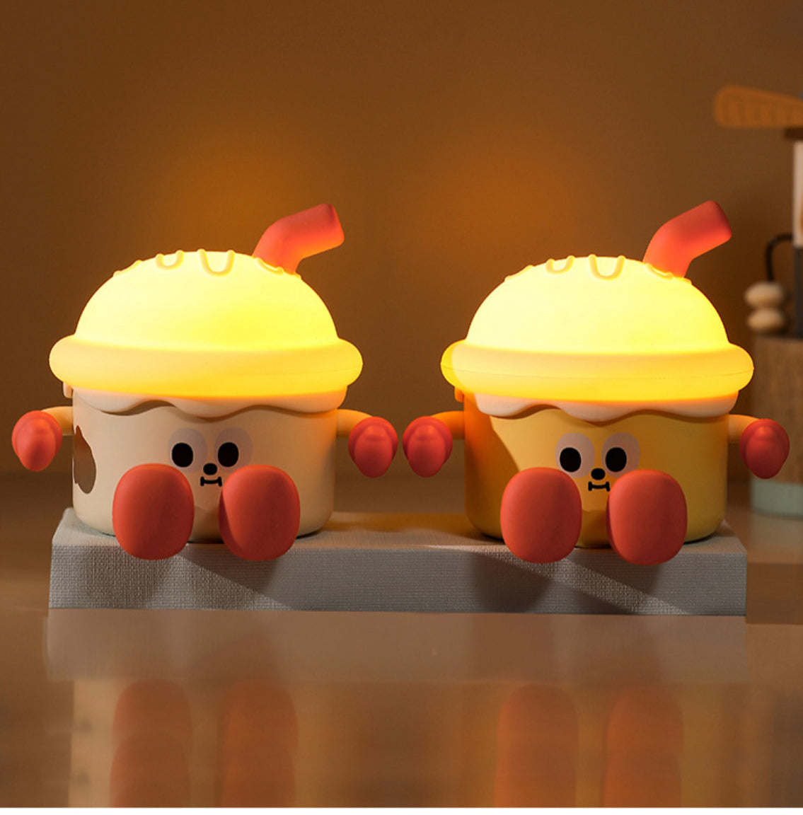 Ice Cream Silicone Night Light -White