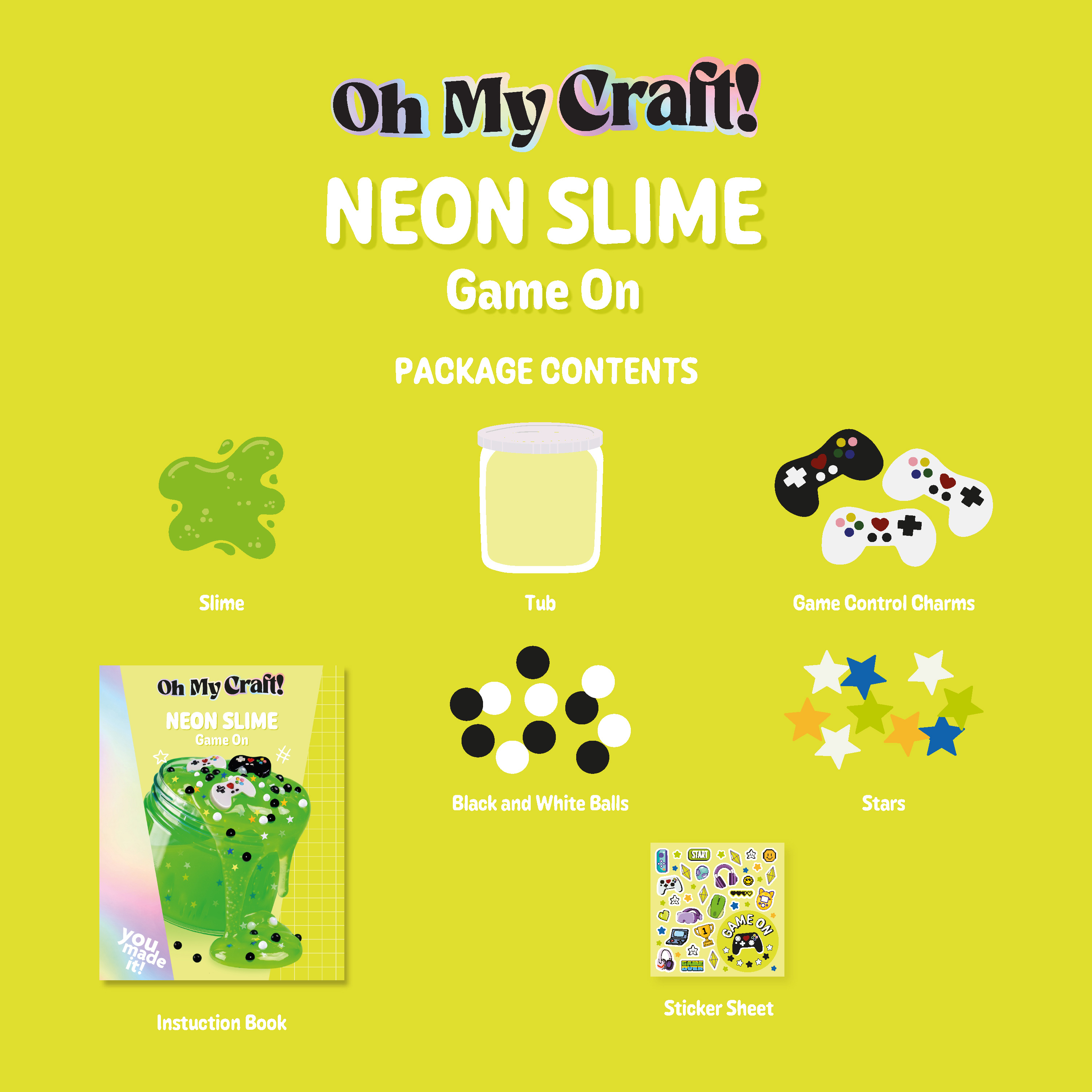 Oh My Craft Slime Kit- Game on