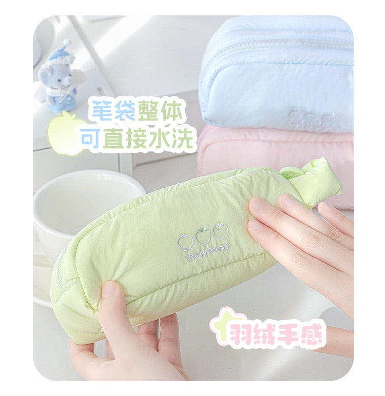 Rosyposy Pastel Cotton Candy Pencil Case-Green