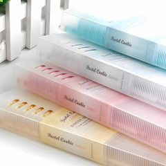 Kokuyo × Pastel Cookie Layered Series  8 Holes Binder Note A4 40 Sheets