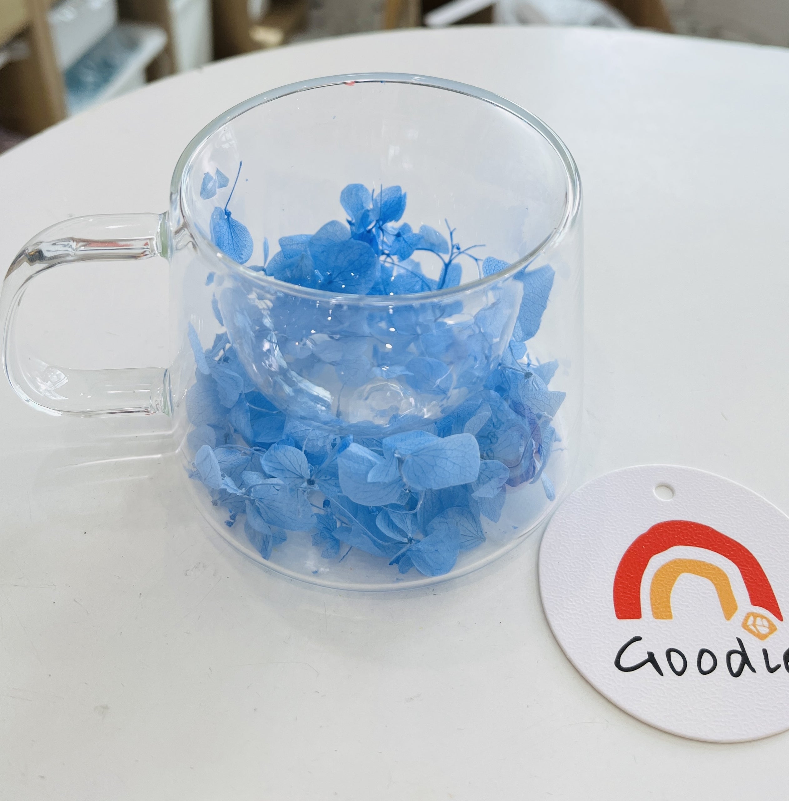 Bottles & Cups - Flower Glass Cup-200ml - Goodie Goodie