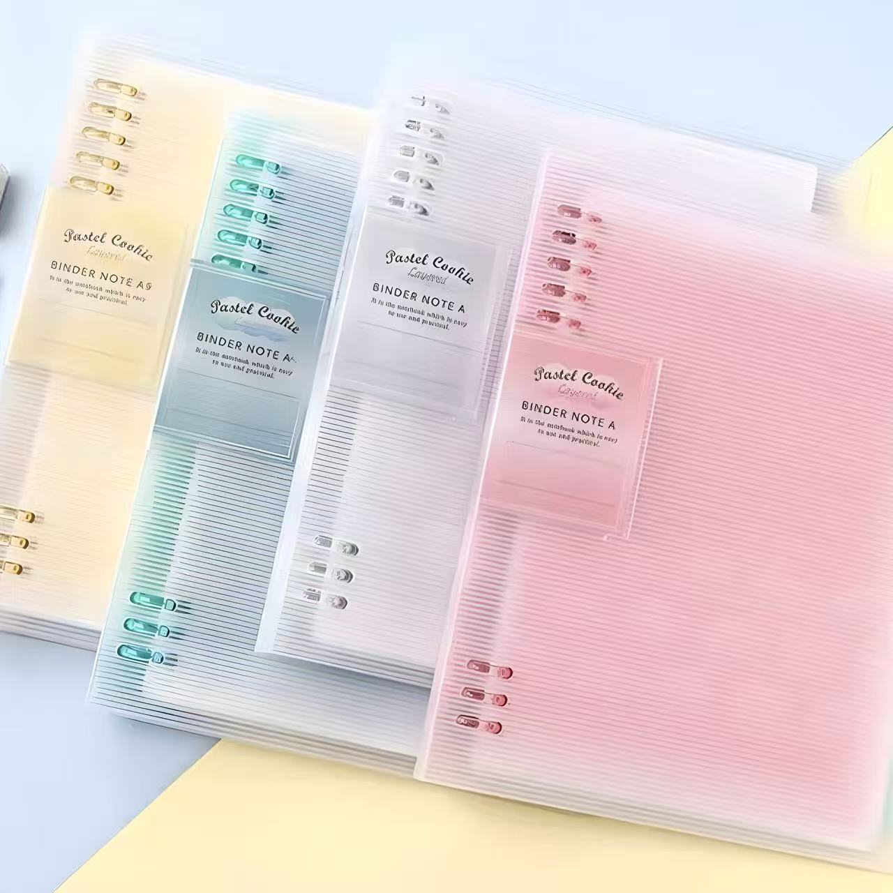 Kokuyo × Pastel Cookie Layered Series  8 Holes Binder Note A4 40 Sheets