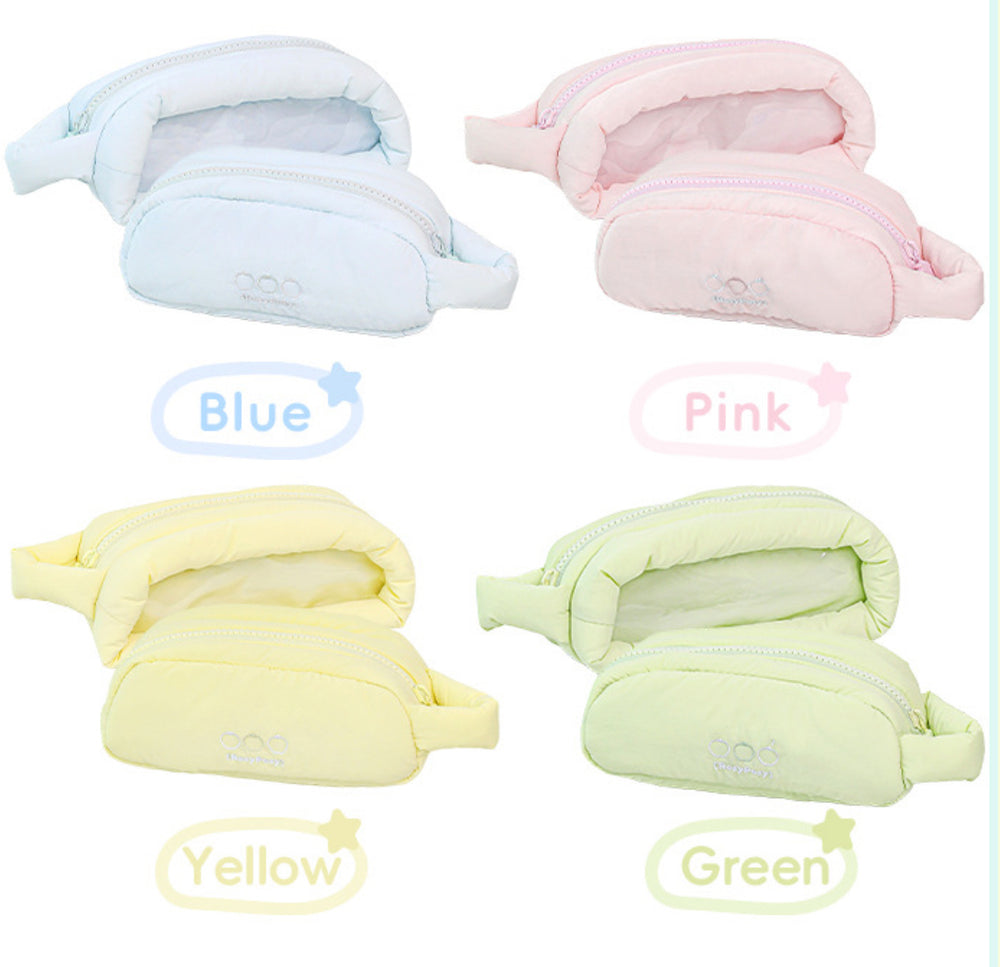 Stationery - Rosyposy Pastel Cotton Candy Pencil Case-Yellow - Goodie Goodie