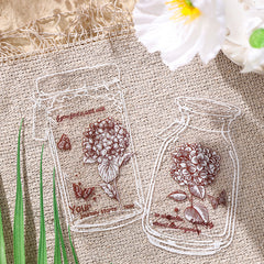 Floral Poetry Series Flower Plant Stickers